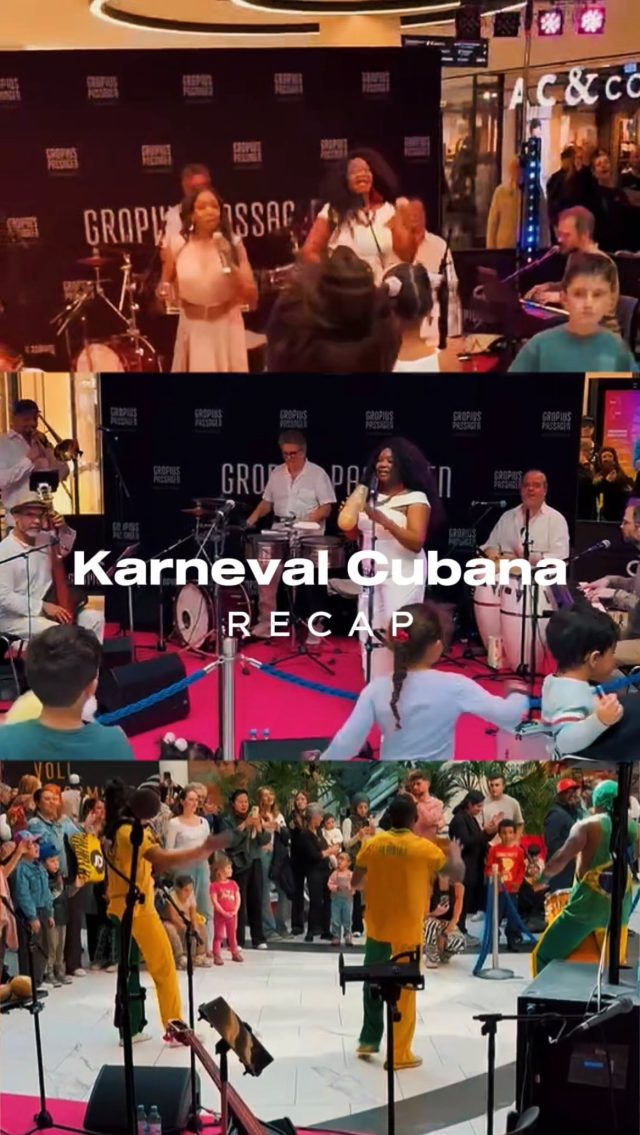 Samba, Beats und ganz viel Farbe mitten in den Gropius Passagen 💃🏽🌴✨
 
Karneval Cubana war laut, bunt und voll guter Stimmung – mit Capoeira, Live-Musik und ganz vielen Menschen, die mitgetanzt haben. 🥁💛
 
Danke an alle, die dabei waren.
 
#GropiusPassagen #KarnevalCubana #BerlinEvents

@valensina @olvidoruiz_official @hardibarnewold @conexionsalsa